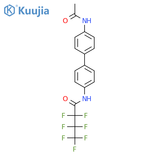 N-[4'-(acetylamino)biphenyl-4-yl]-2,2,3,3,4,4,4-heptafluorobutanamide structure