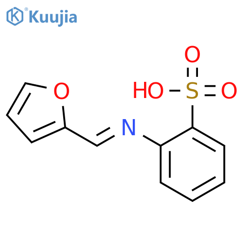 Benzenesulfonic acid, 2-[(2-furanylmethylene)amino]- structure