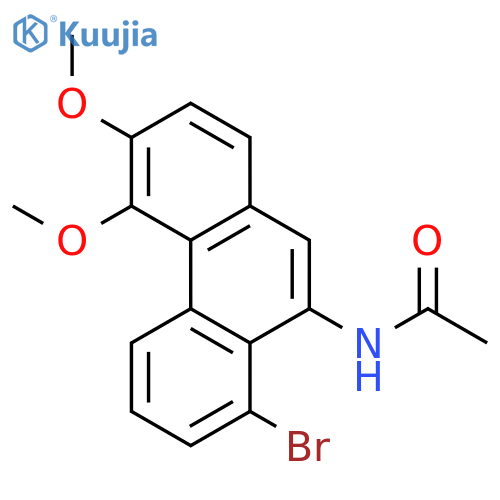 Acetamide, N-(8-bromo-3,4-dimethoxy-9-phenanthrenyl)- structure