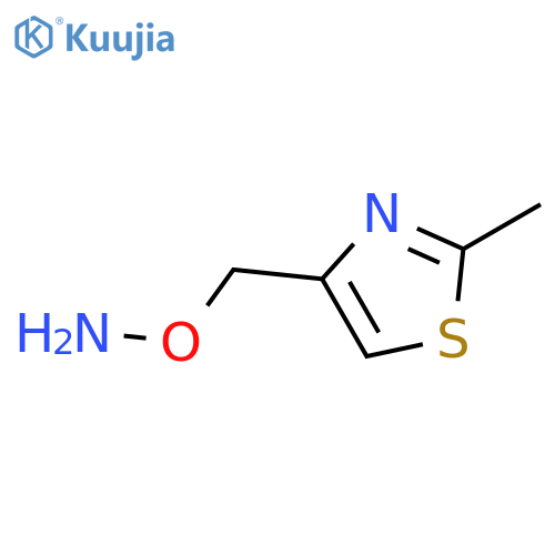 O-(2-methyl-1,3-thiazol-4-yl)methylhydroxylamine structure