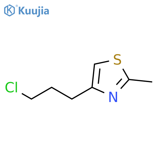 4-(3-chloropropyl)-2-methyl-1,3-thiazole structure