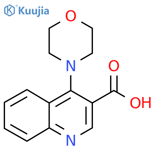 4-Morpholin-4-ylquinoline-3-carboxylic acid structure
