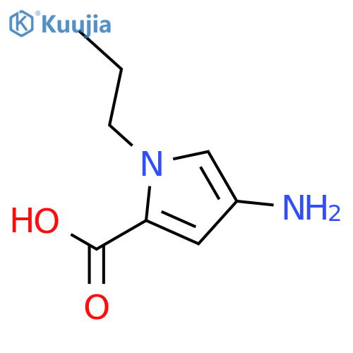 1H-Pyrrole-2-carboxylicacid, 4-amino-1-propyl- structure
