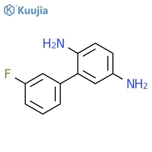 [1,1'-Biphenyl]-2,5-diamine, 3'-fluoro- structure
