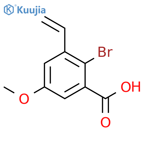Benzoic acid, 2-bromo-3-ethenyl-5-methoxy- structure