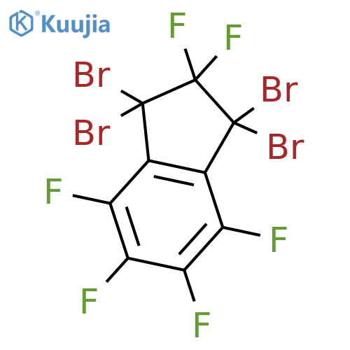 1H-INDENE, 1,1,3,3-TETRABROMO-2,2,4,5,6,7-HEXAFLUORO-2,3-DIHYDRO- structure