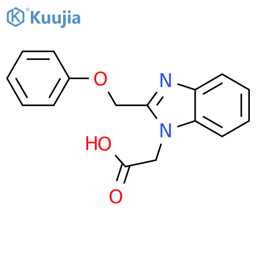 2-2-(Phenoxymethyl)-1H-1,3-benzodiazol-1-ylacetic Acid structure