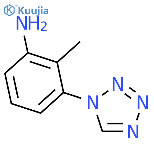 2-methyl-3-(1H-1,2,3,4-tetrazol-1-yl)aniline structure