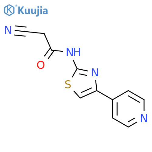 2-Cyano-N-4-(pyridin-4-yl)-1,3-thiazol-2-ylacetamide structure