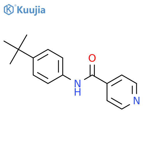4-Pyridinecarboxamide,N-[4-(1,1-dimethylethyl)phenyl]- structure