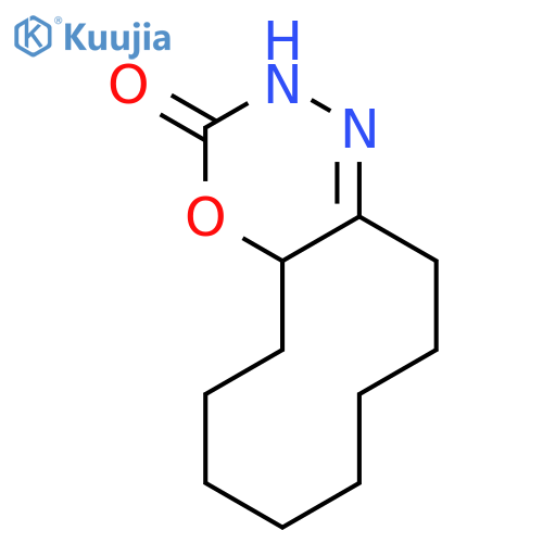 3H-Cyclodec[e][1,3,4]oxadiazin-3-one,2,4a,5,6,7,8,9,10,11,12-decahydro- structure