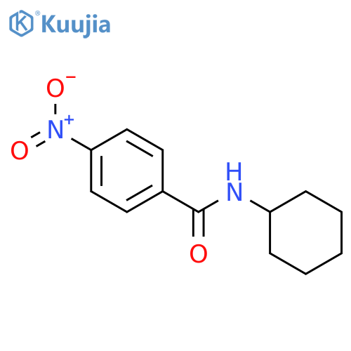 N-cyclohexyl-4-nitrobenzamide structure