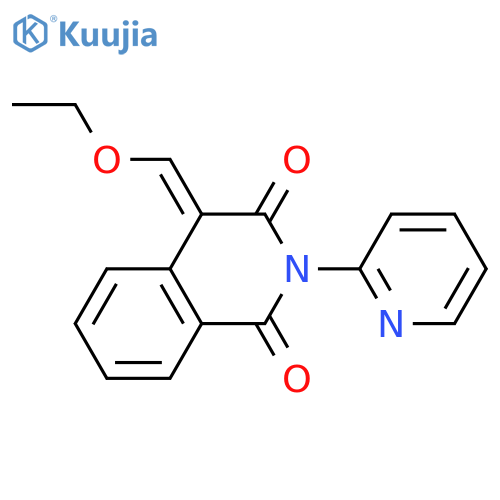 4-(Ethoxymethylidene)-2-(pyridin-2-yl)-1,2,3,4-tetrahydroisoquinoline-1,3-dione structure