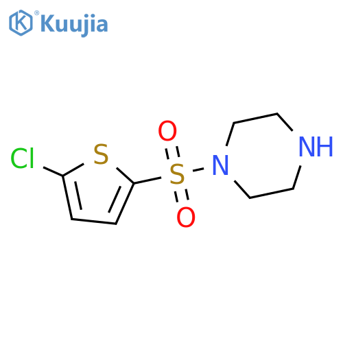 1-(5-Chlorothien-2-yl)sulfonylpiperazine structure
