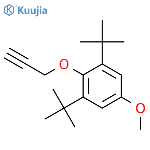 Benzene, 1,3-bis(1,1-dimethylethyl)-5-methoxy-2-(2-propynyloxy)- structure