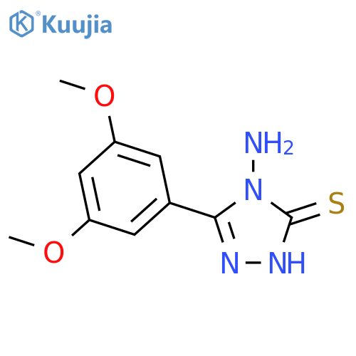 4-AMINO-5-(3,5-DIMETHOXYPHENYL)-4H-1,2,4-TRIAZOLE-3-THIOL structure