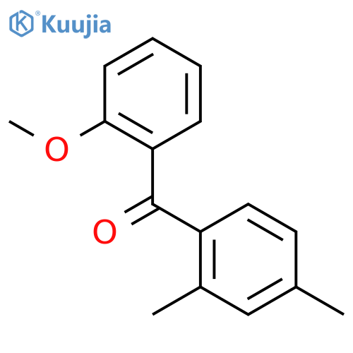 (2,4-dimethylphenyl)-(2-methoxyphenyl)methanone structure