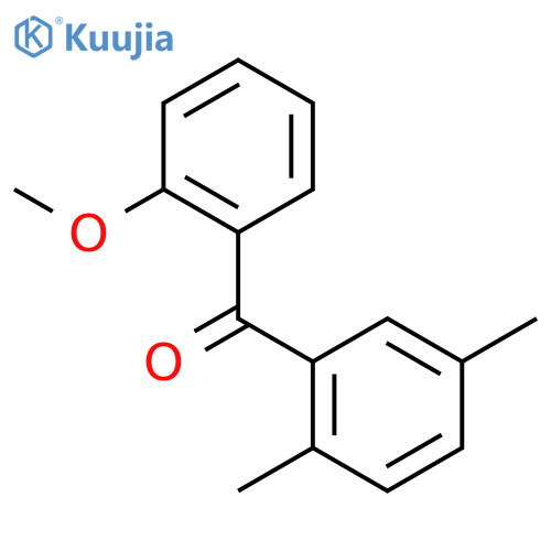 (2,5-dimethylphenyl)-(2-methoxyphenyl)methanone structure