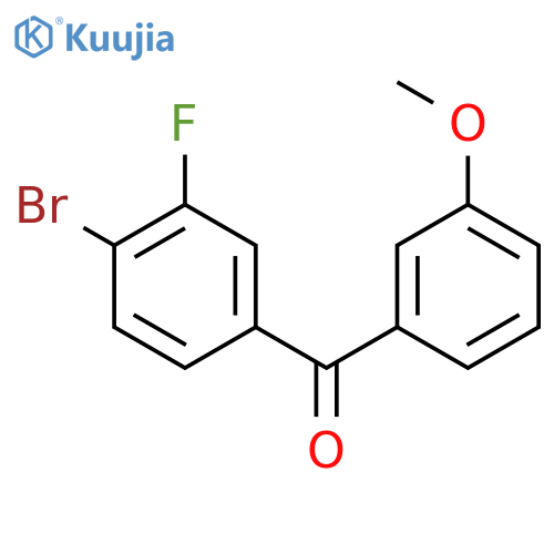 Methanone, (4-bromo-3-fluorophenyl)(3-methoxyphenyl)- structure