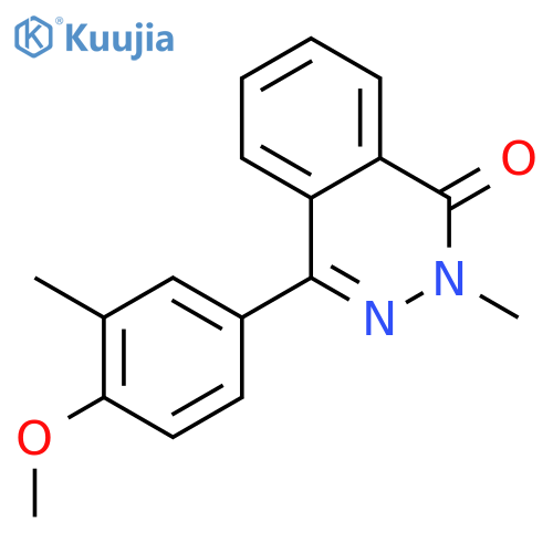 1(2H)-Phthalazinone, 4-(4-methoxy-3-methylphenyl)-2-methyl- structure