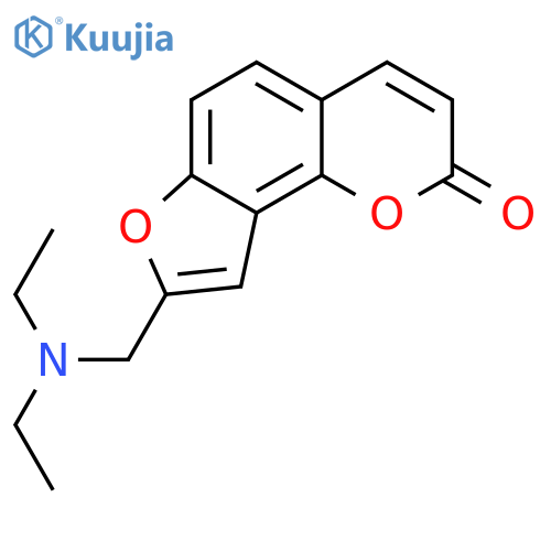 2H-FURO[2,3-H]-1-BENZOPYRAN-2-ONE, 8-[(DIETHYLAMINO)METHYL]- structure