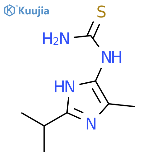 N-[4-methyl-2-(1-methylethyl)-1H-imidazol-5-yl]-Thiourea structure