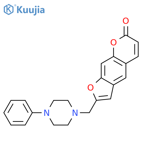 7H-FURO[3,2-G][1]BENZOPYRAN-7-ONE, 2-[(4-PHENYL-1-PIPERAZINYL)METHYL]- structure