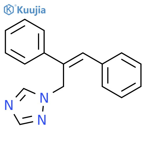 1H-1,2,4-Triazole, 1-(2,3-diphenyl-2-propenyl)- structure