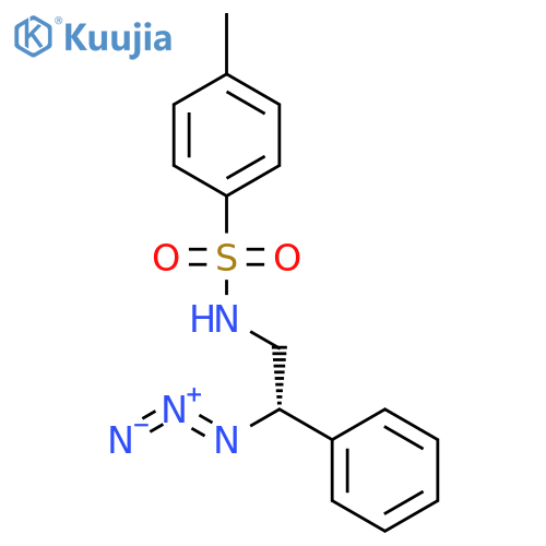 BENZENESULFONAMIDE, N-[(2S)-2-AZIDO-2-PHENYLETHYL]-4-METHYL- structure