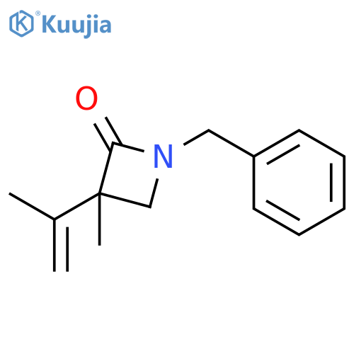2-Azetidinone, 3-methyl-3-(1-methylethenyl)-1-(phenylmethyl)- structure