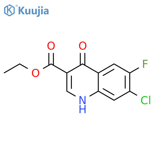 7-Chloro-\u200b6-\u200bfluoro-\u200b1,\u200b4-\u200bdihydro-\u200b4-\u200boxo-3-\u200bquinolinecarboxylic Acid Ethyl Ester structure