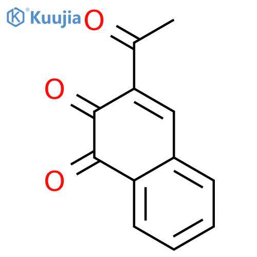 1,2-Naphthalenedione, 3-acetyl- structure