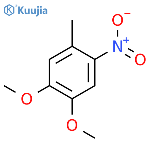 1,2-dimethoxy-4-methyl-5-nitrobenzene structure