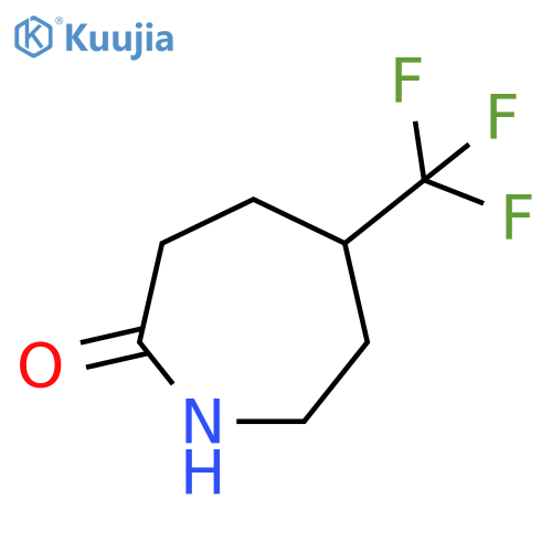 2H-Azepin-2-one, hexahydro-5-(trifluoromethyl)- structure