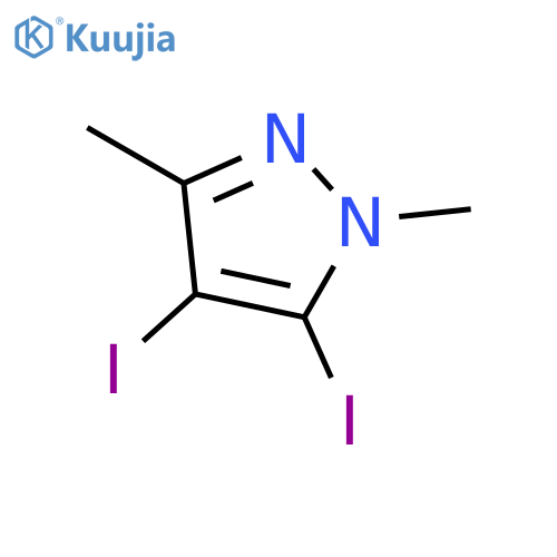 1H-Pyrazole, 4,5-diiodo-1,3-dimethyl- structure