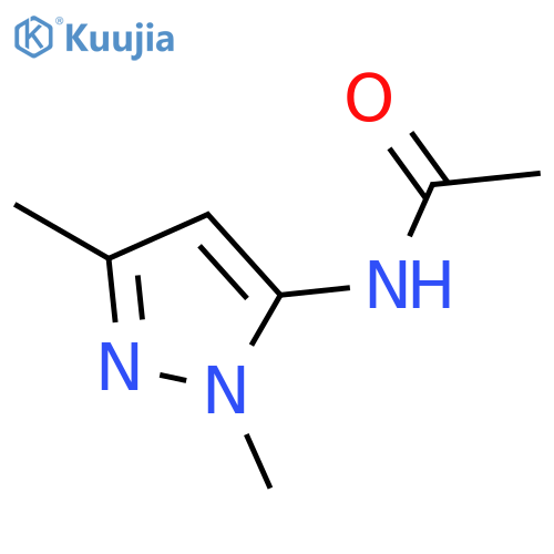 N-(2,5-Dimethylpyrazol-3-yl)acetamide structure