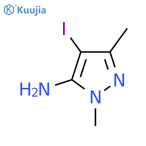 4-Iodo-1,3-dimethyl-1H-pyrazol-5-amine structure