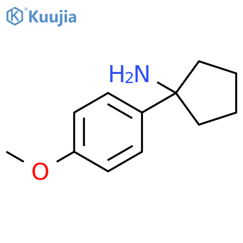 1-(4-methoxyphenyl)cyclopentan-1-amine structure