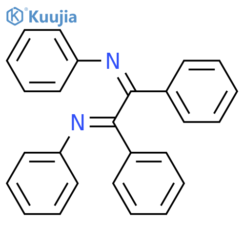 N,N''-[(1E,2E)-1,2-diphenylethane-1,2-diylidene]dianiline structure