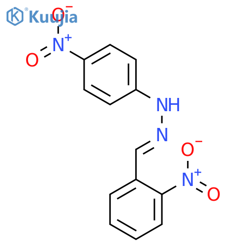 Benzaldehyde, 2-nitro-,2-(4-nitrophenyl)hydrazone structure