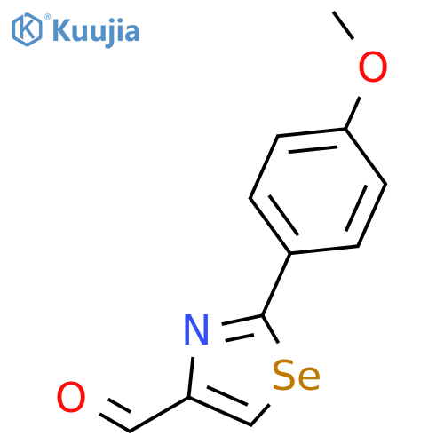 4-Selenazolecarboxaldehyde, 2-(4-methoxyphenyl)- structure