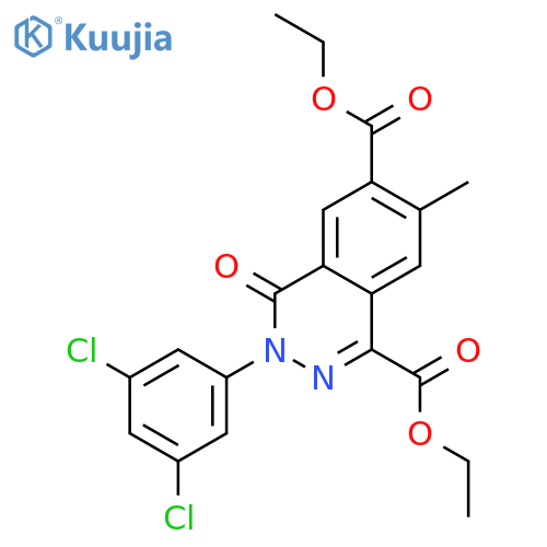 1,6-Phthalazinedicarboxylic acid,3-(3,5-dichlorophenyl)-3,4-dihydro-7-methyl-4-oxo-, diethyl ester structure