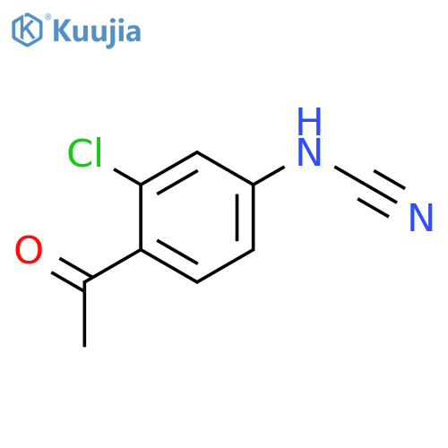 CYANAMIDE, (4-ACETYL-3-CHLOROPHENYL)- structure