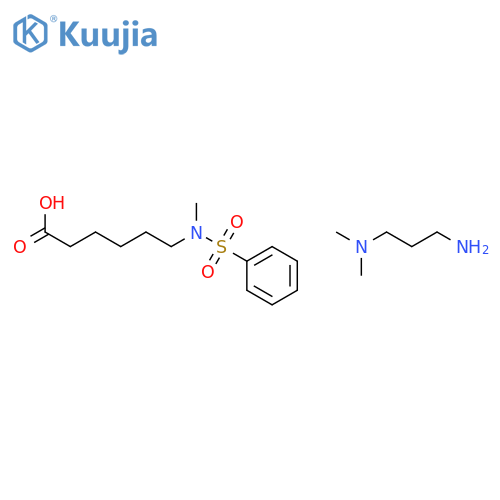 Hexanoic acid, 6-(methyl(phenylsulfonyl)amino)-, compd. with N,N-dimethyl-1,3-propanediamine (1:1) structure