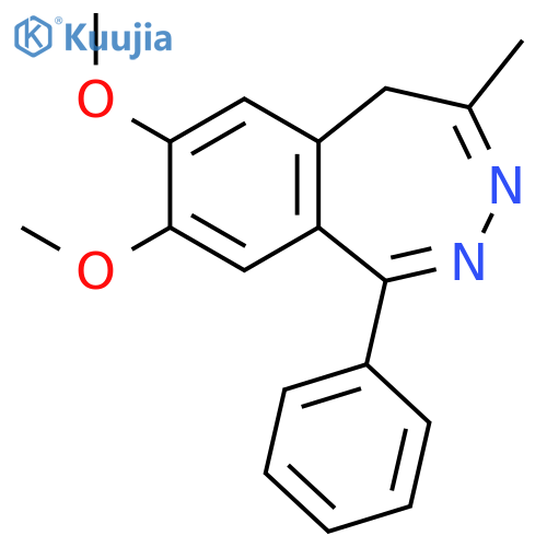 5H-2,3-BENZODIAZEPINE, 7,8-DIMETHOXY-4-METHYL-1-PHENYL- structure