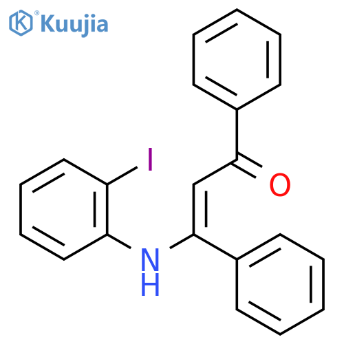 2-Propen-1-one, 3-[(2-iodophenyl)amino]-1,3-diphenyl- structure
