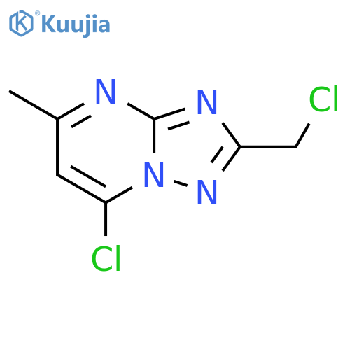 [1,2,4]Triazolo[1,5-a]pyrimidine, 7-chloro-2-(chloromethyl)-5-methyl- structure
