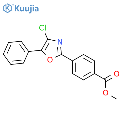 Benzoic acid, 4-(4-chloro-5-phenyl-2-oxazolyl)-, methyl ester structure