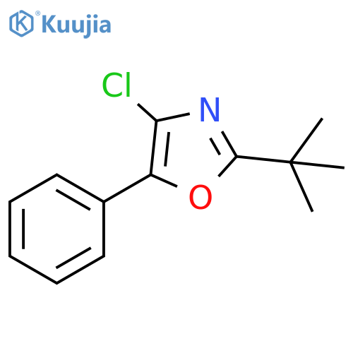 Oxazole, 4-chloro-2-(1,1-dimethylethyl)-5-phenyl- structure