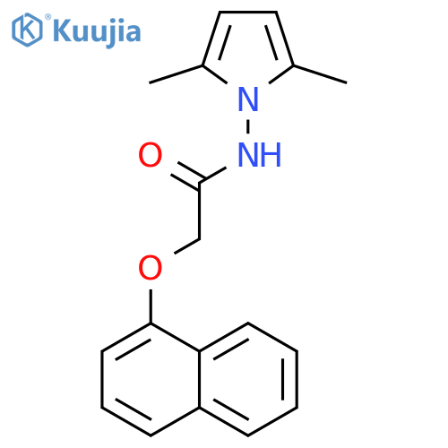 N-(2,5-dimethyl-1H-pyrrol-1-yl)-2-(naphthalen-1-yloxy)acetamide structure